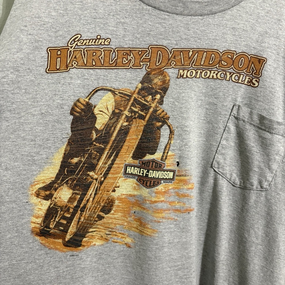 Harley Davidson Kokomo Indiana T Shirt 4X Distressed Thrashed Biker Grunge USA